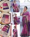 Manchali By Aab Soft Art Silk Jacquard Border Saree 
